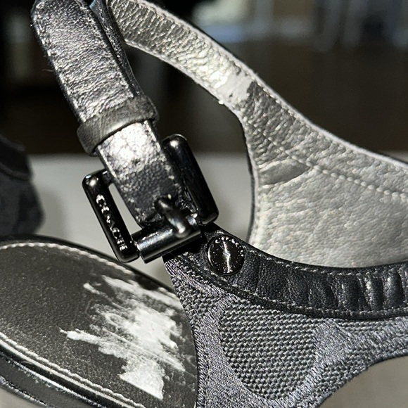 Coach Dita Semi Mat High Heel Sandals Size 7B - Picture 5 of 12